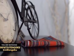 KIN8-3937 Sizzling Asian Stocking Goddess Enjoys Wild Cunnilingus Orgy