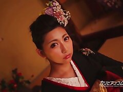 122913-510 Passionate Japanese Teen's Solo Fantasy-Kisses & Curves