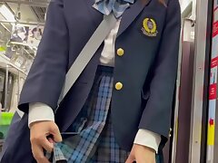minisuka98 Office Goddess Tempts Passengers-Sultry Ride Aboard Desire