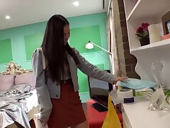 DNW-114 Blonde Temptress Teases with Sultry Kisses & Perky Boobs Show