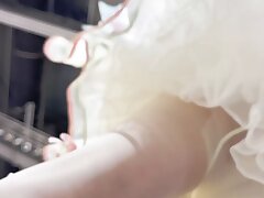 KFC_Black_stockings_and_white_underwear Blonde Teen Enchanted & Passionately Taken by Japanese Lover